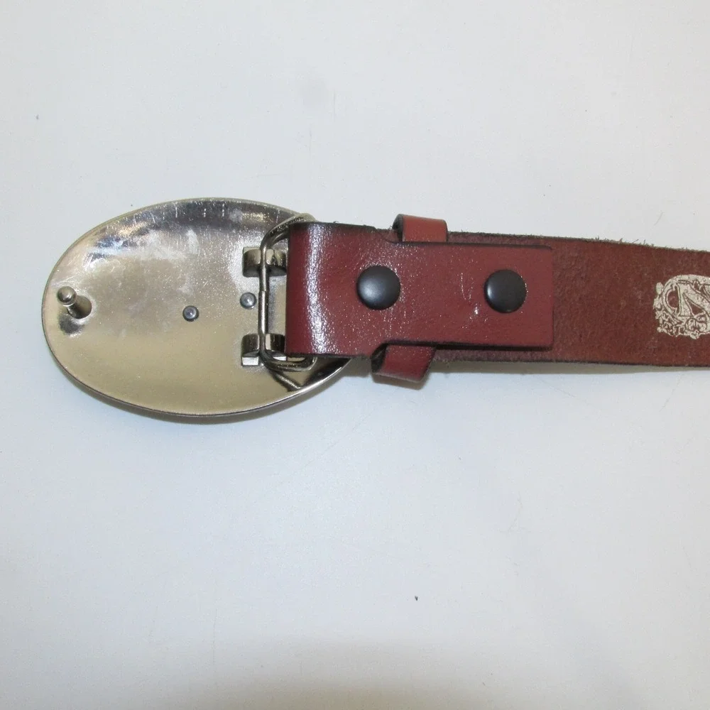 Nocona Genu Leather Belt and Bullrider Buckle Boys 24 Inches Bull Riders Cowboys